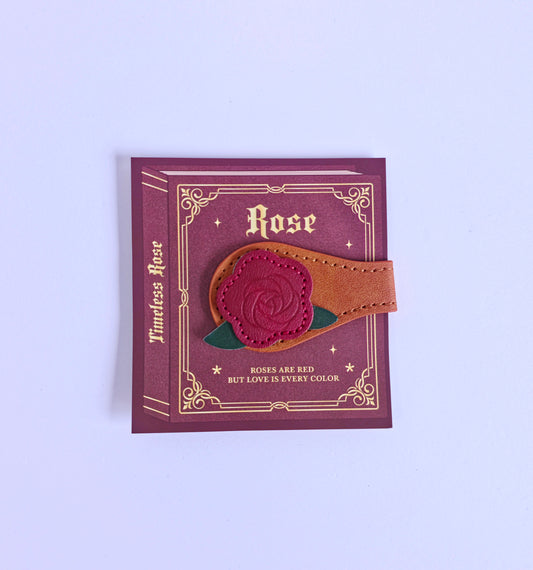 Magnetic Leather Bookmark