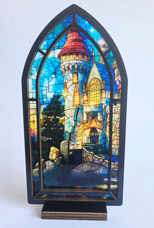 Castle Book Nook candle holder