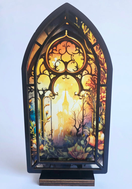 Sunset Book Nook Candle Holder