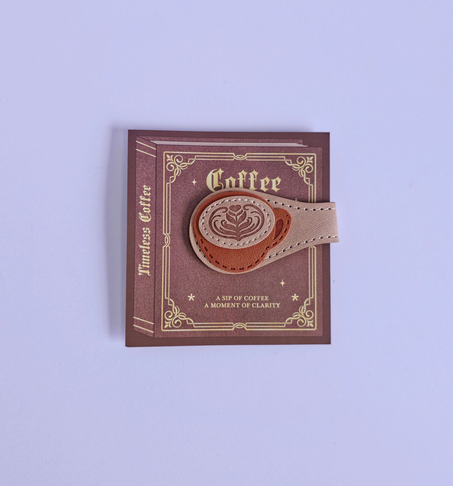 Magnetic Leather Bookmark